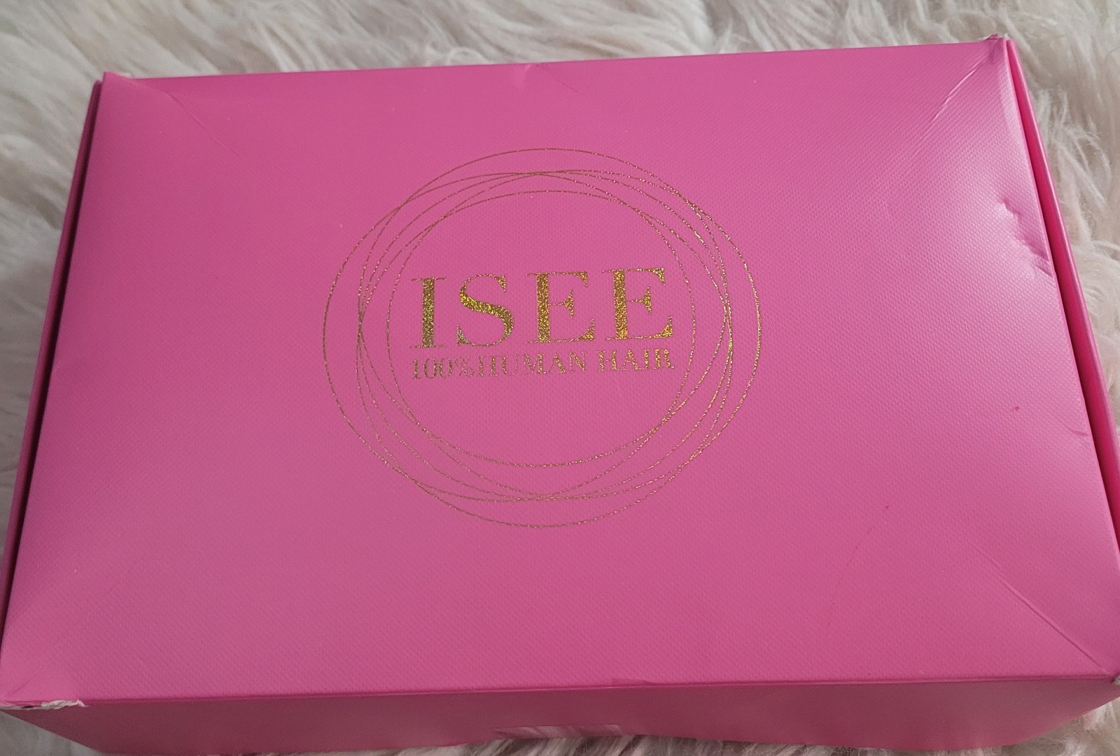 ISee V Part Kinky Curly Human Hair Wig 16″, Black New Open Box
