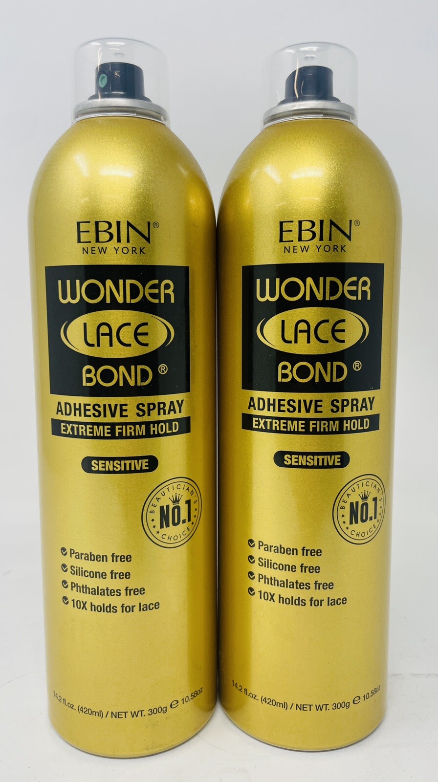 WONDER LACE BOND ADHESIVE SPRAY SENSITIVE { 2 Bottles} 420 Ml Each
