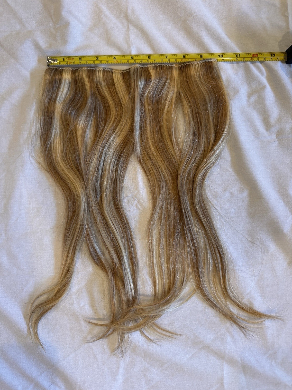 Human Hair Extension 16 Inch 12RP613R Golden Brown Mixed Bleach Blonde