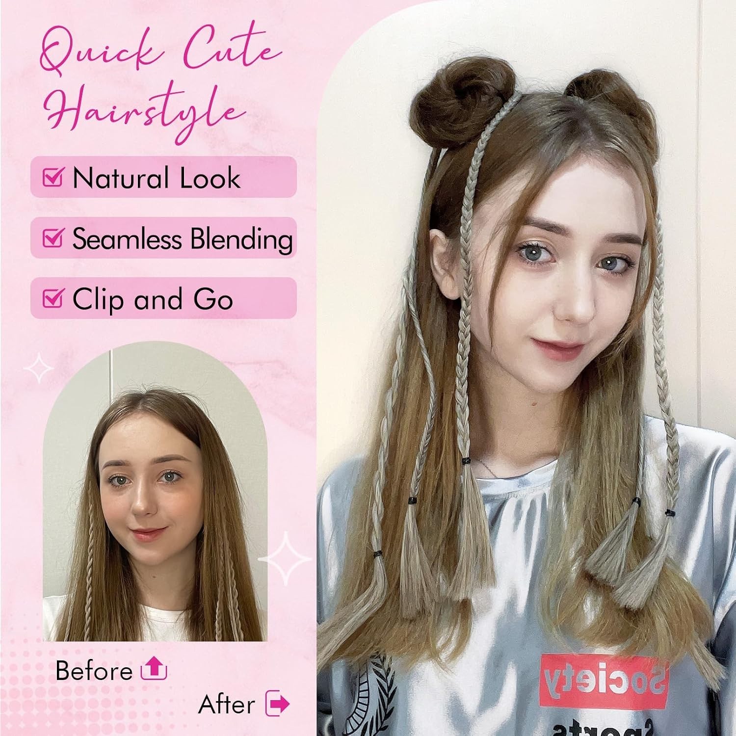 Tight & Comfy Mini Claw Clip Hair Pieces