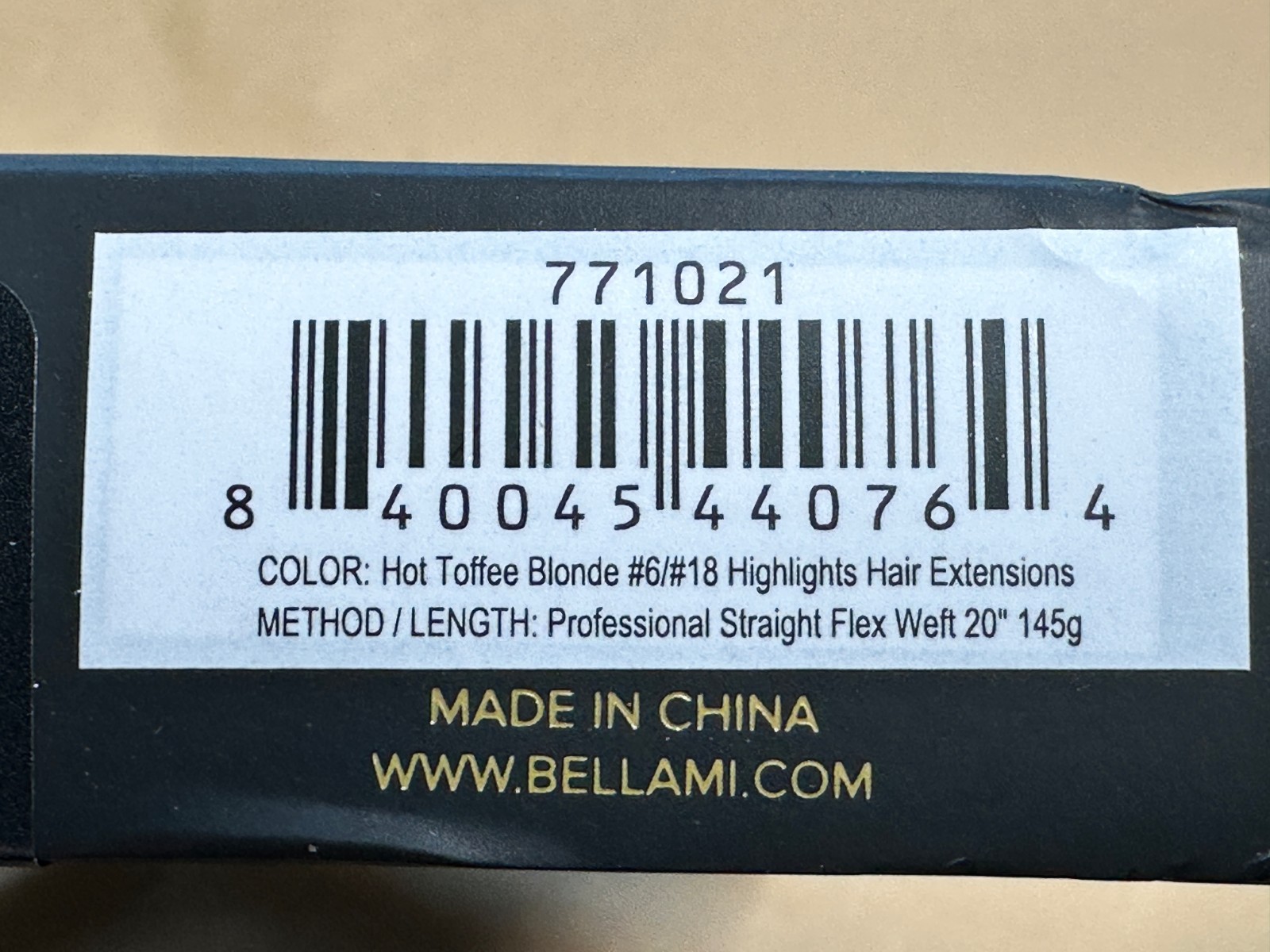 BELLAMI Straight Flex Weft Hair Extensions 20″ 145g Hot Toffee Blonde #6/#18