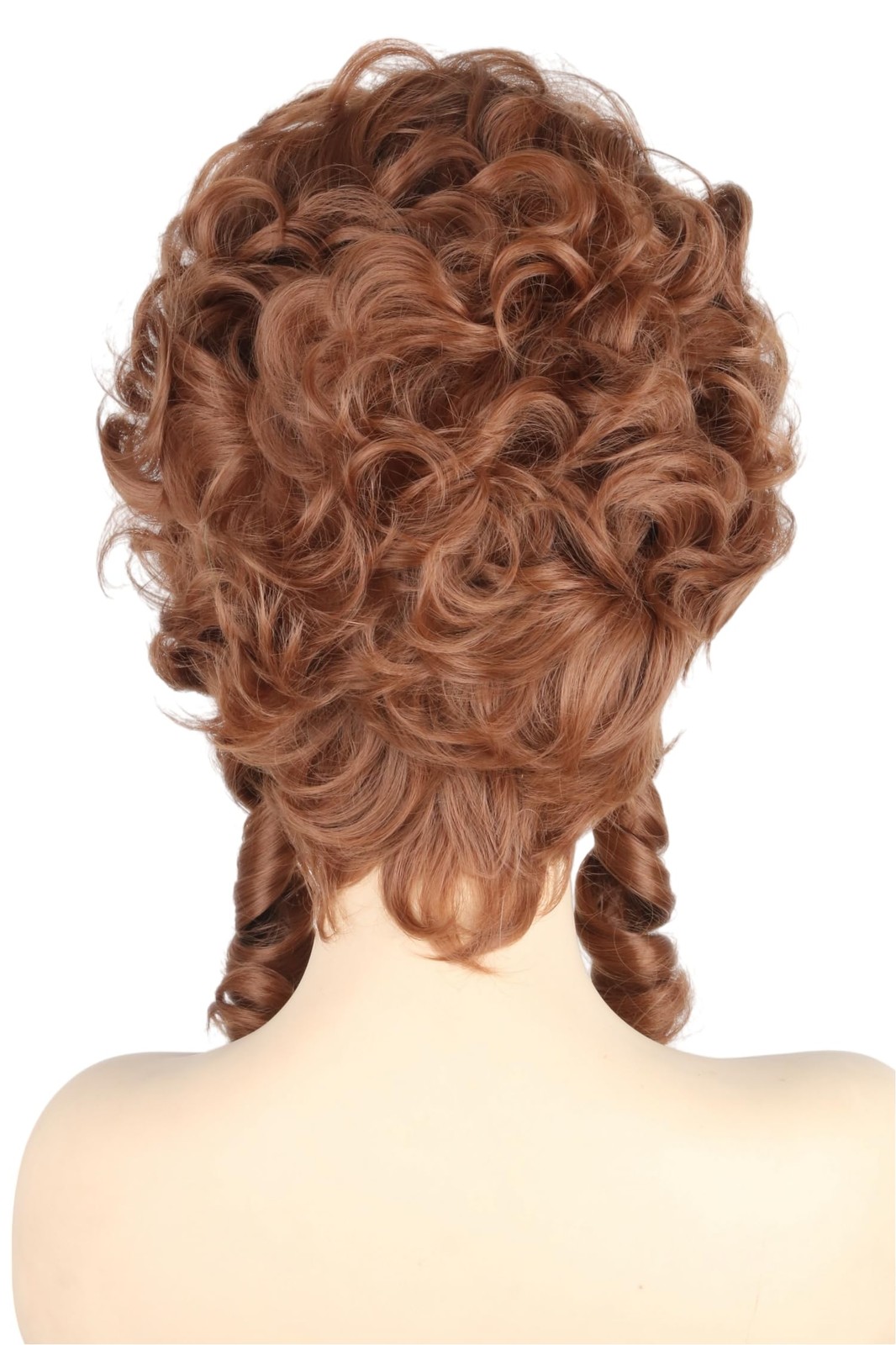 Light Brown Honeycomb Queen Wig Fluffy Baroque Renaissance Short Curly Hair