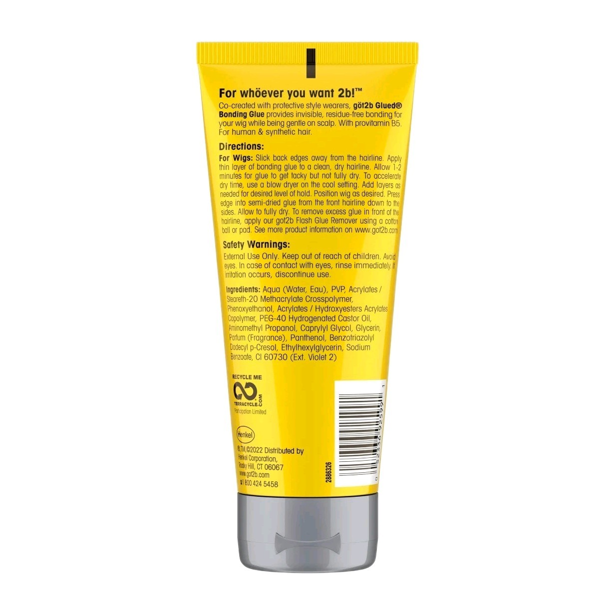got2b Glued Bonding Glue for Protective styles Invisible Quick Dry Wig Glue 6 oz