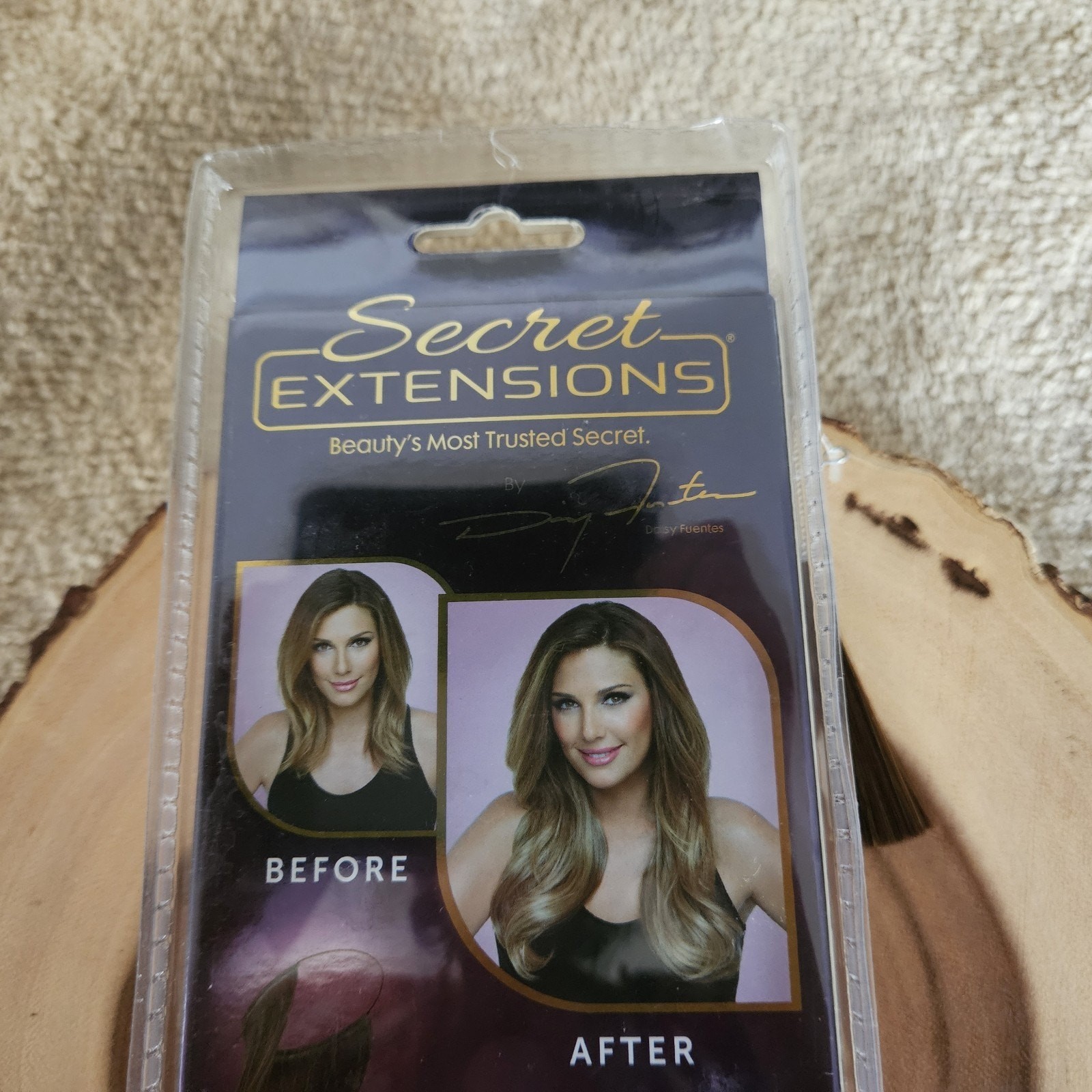 Daisy Fuentes Secret Extensions Revolutionary Headband #06 Medium Red Brown NIB!