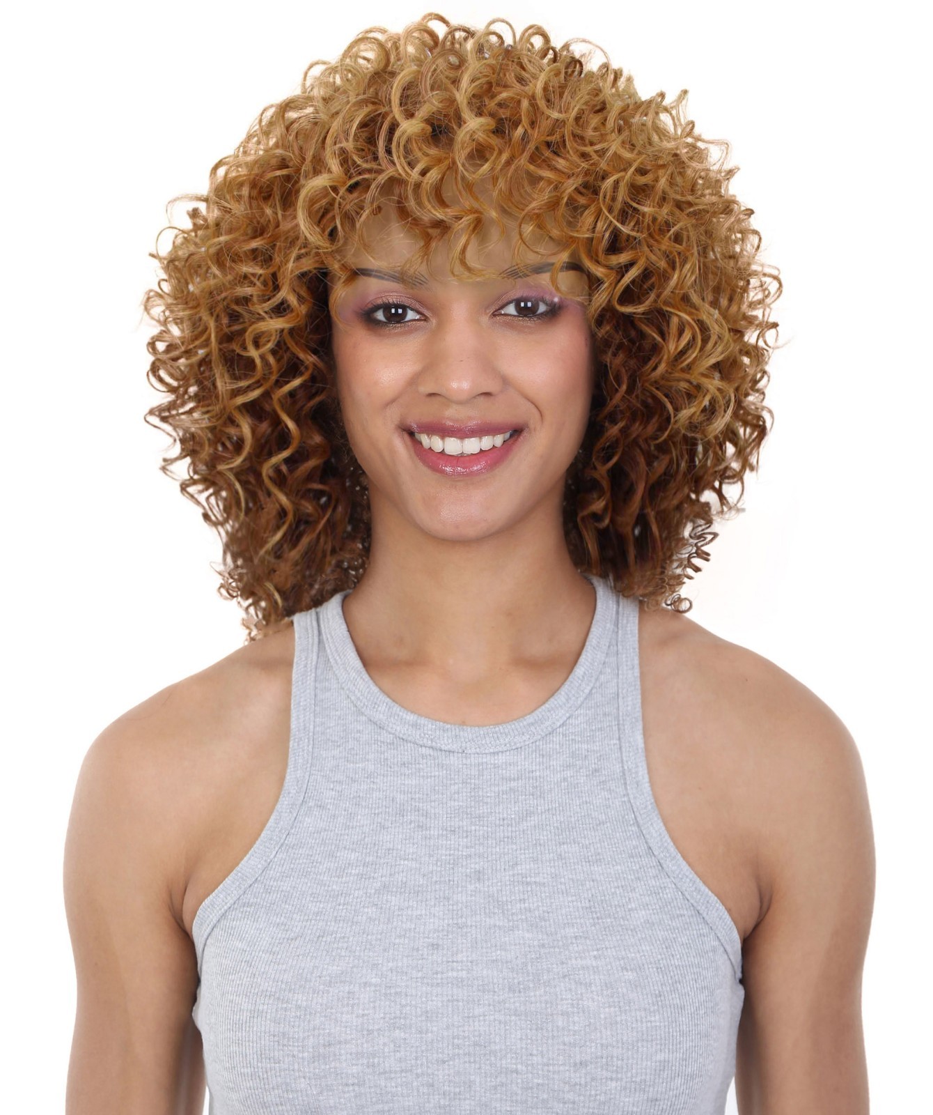 LUXLUXE Gabrielle Curly Pixie 11.5 in Long Full Wig No Lace,BF-0007