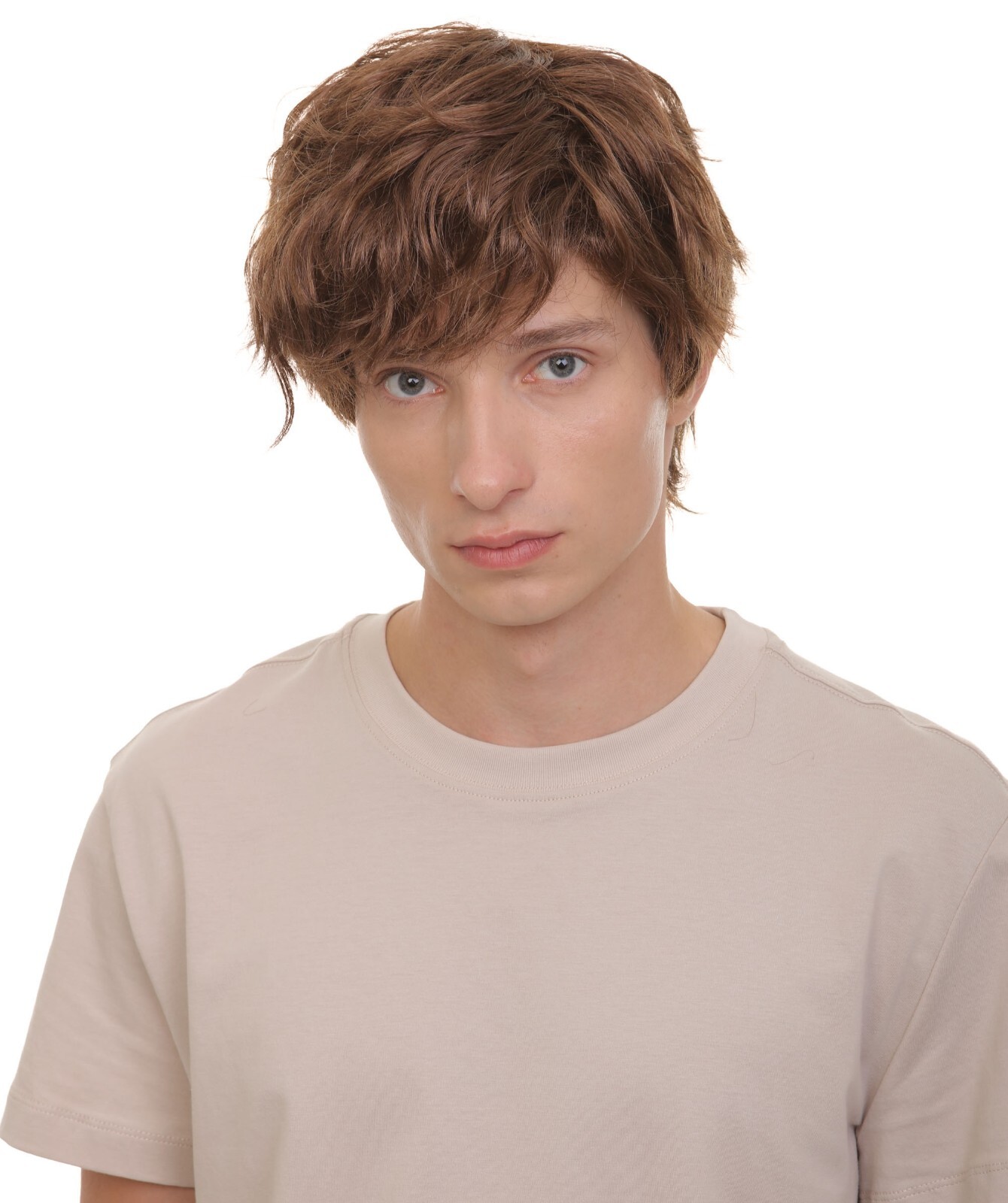 Adult Men’s Wizard Brown Wavy Wig | Best for Halloween | Flame-retardant,HM-1585