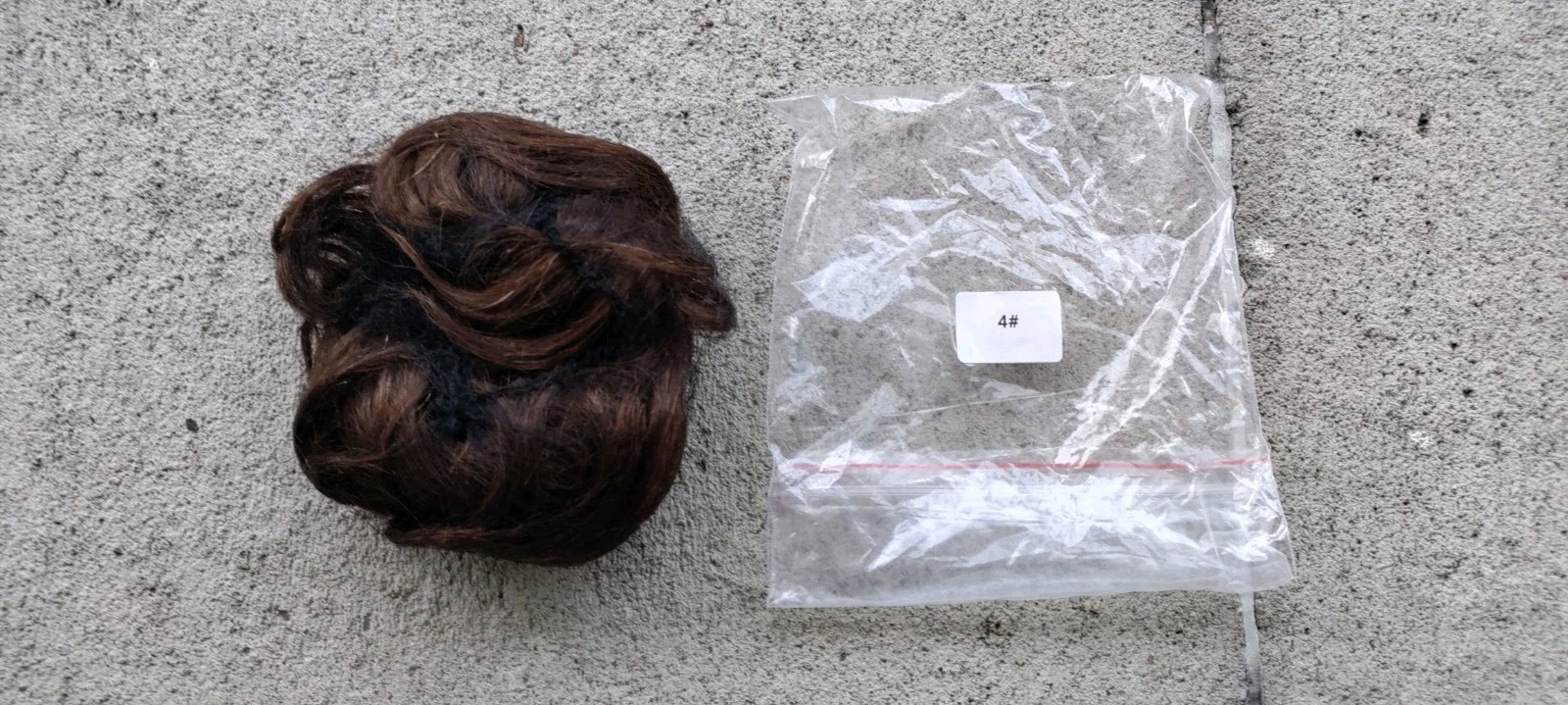 BARSDAR 100% Human Hair Bun (Messy Bun) Chignon 4# Brown, Opened Box!