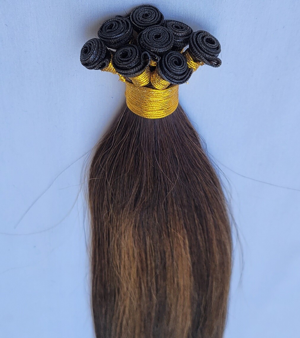 18″, 20″, 22″ Hand-Tied Weft, 100 grams, Human Remy Hair Extensions #B2/6