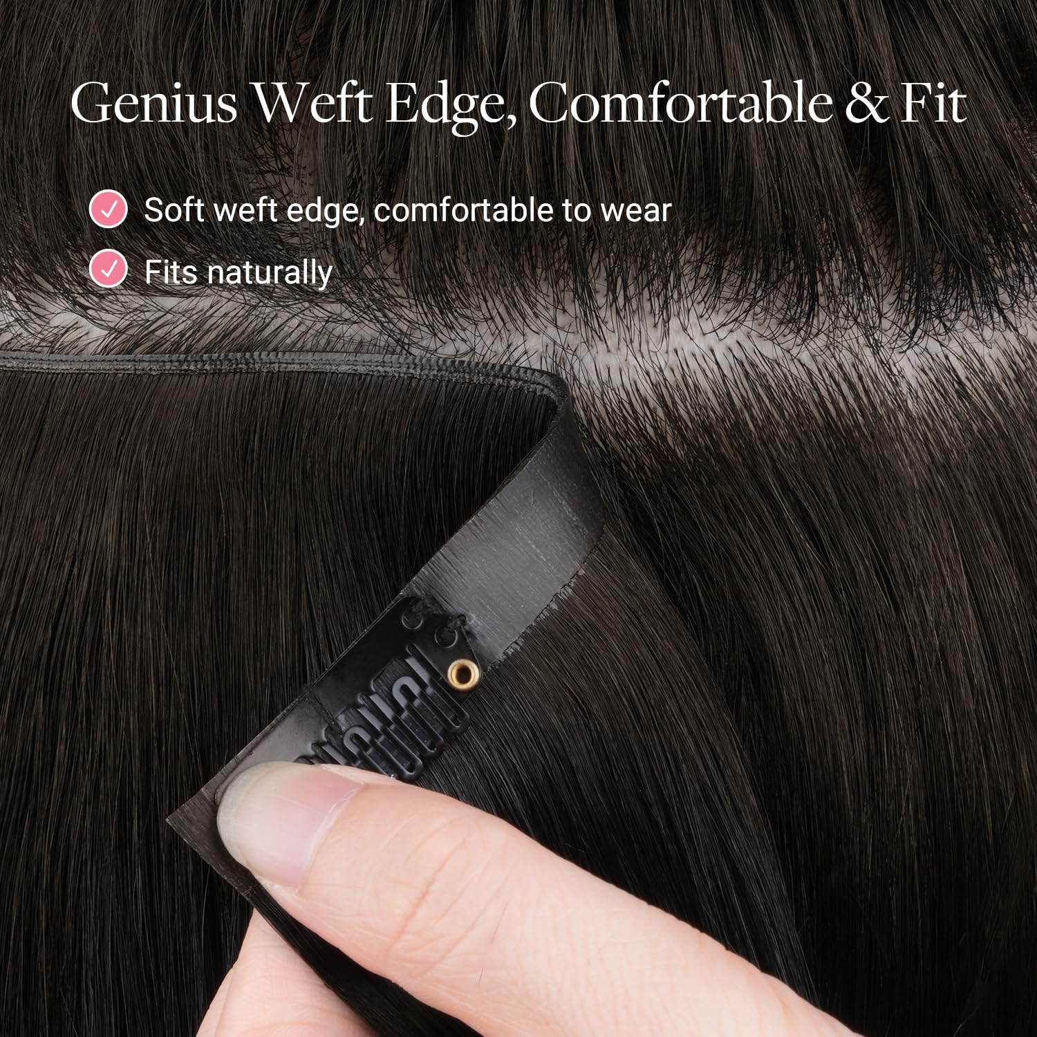 Goo Goo Genius Clip In Hair Extensions 14Inch 110G 7Pcs Seamless Pu Clip In