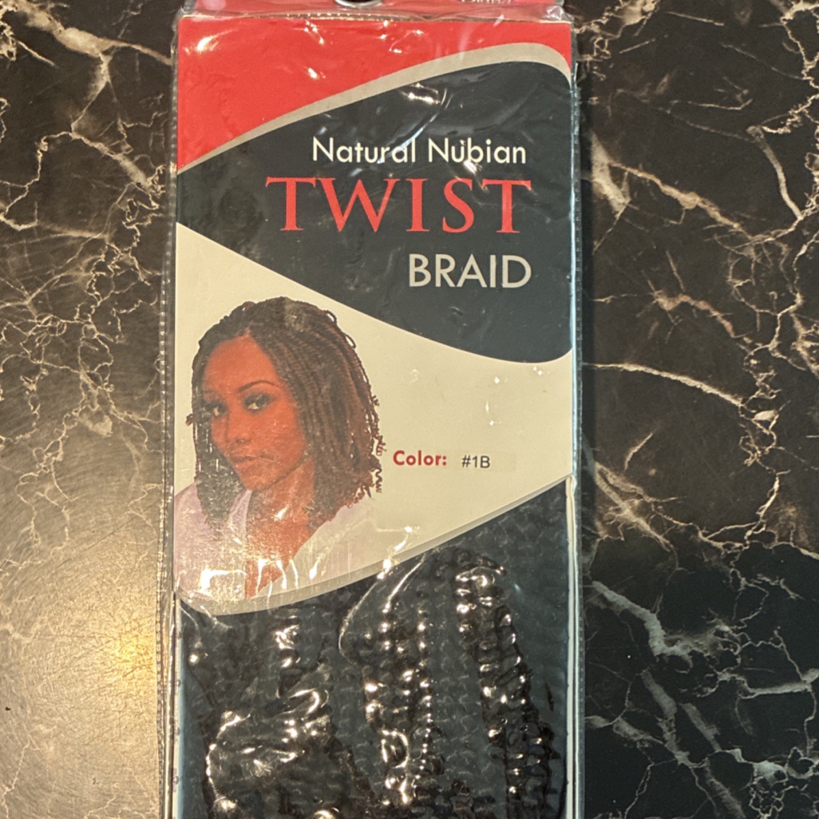 Natural Nubian Hair Extension #1B Twist Braid Synthetic Light Weight Women