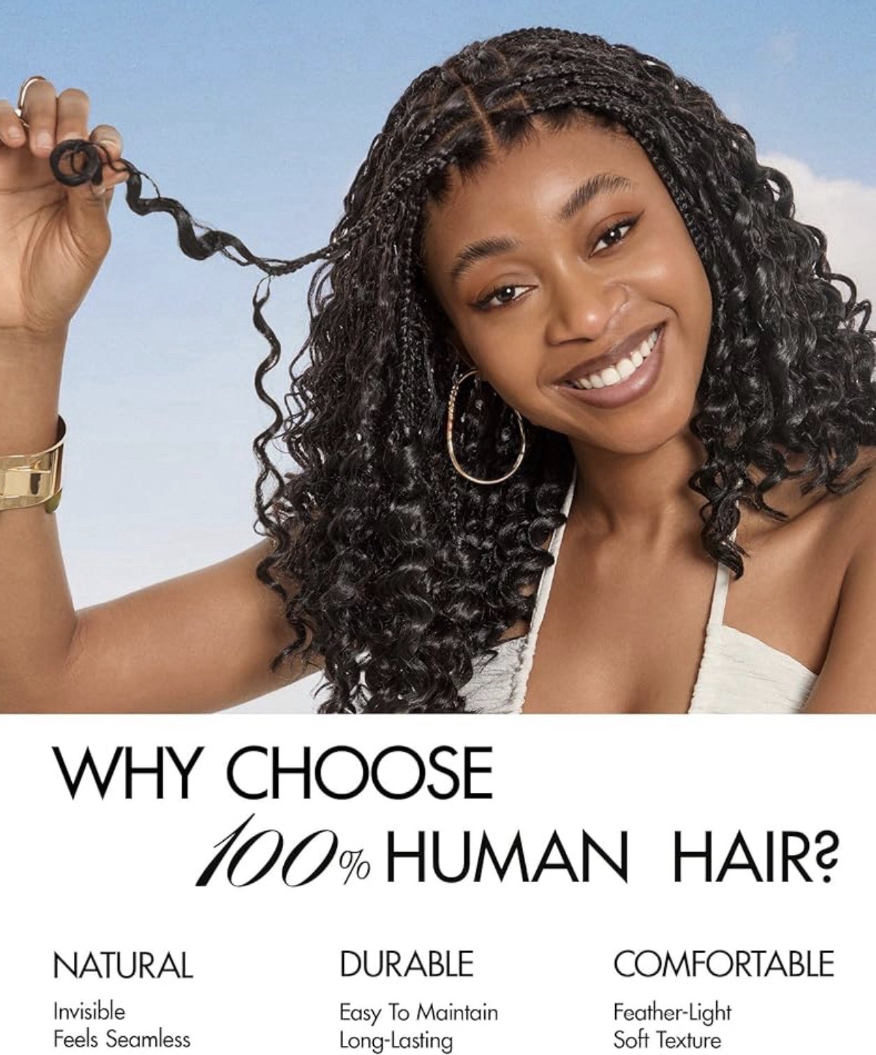LUVME Deep Wave Crochet Hair 16 inch, 130g