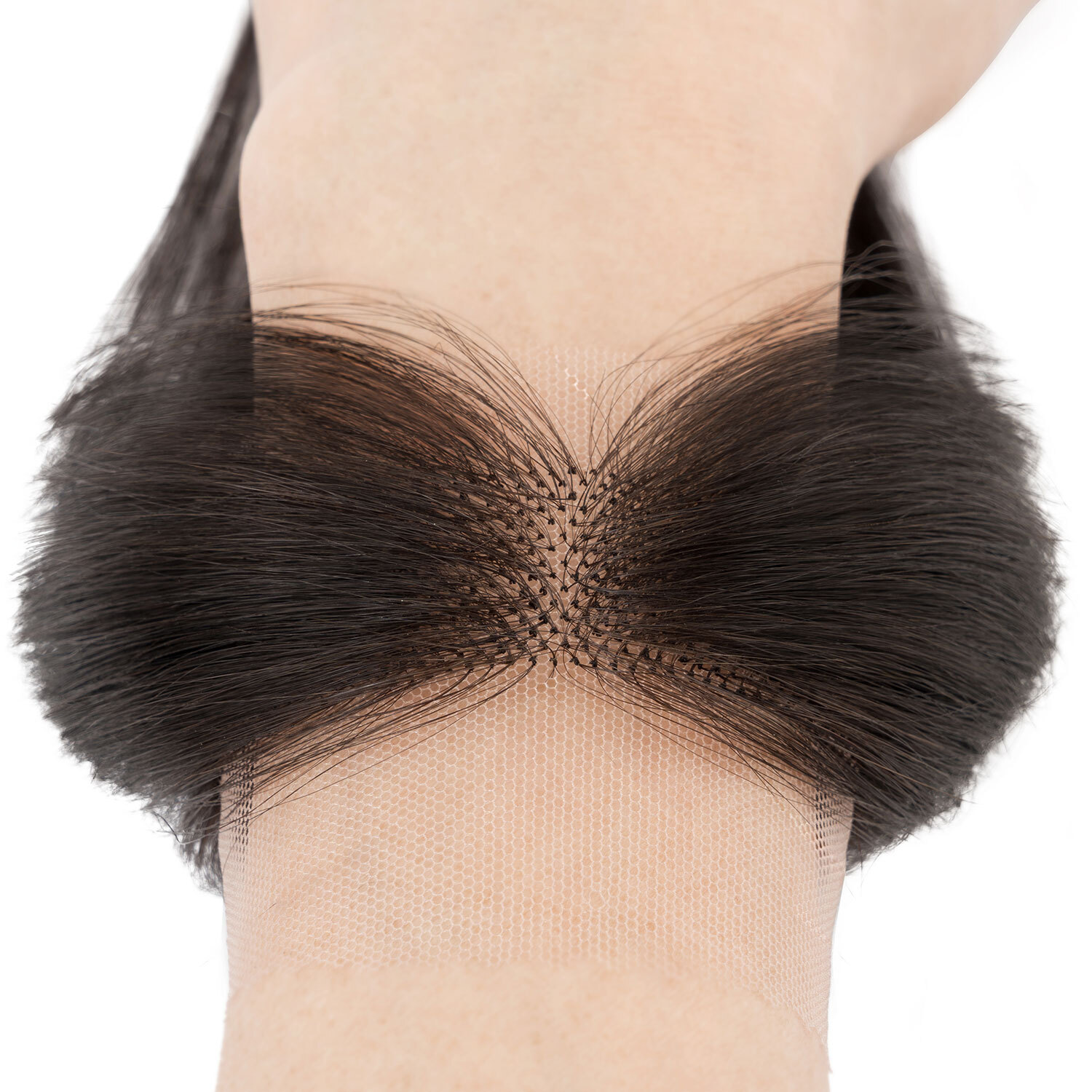 USA FULL LACE HAND-TIED FRONT HAIRLINE HUMAN HAIR PATCHES Hairpiece Women Topper