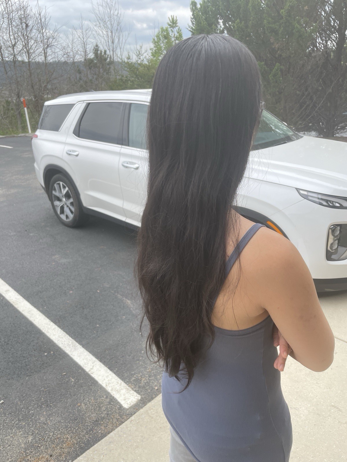 Real Natural Straight Asian Human Hair Black/Dark Brown Virgin 15 Inch 4 Oz