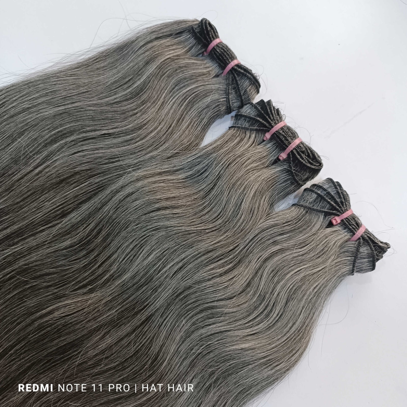 3 Bundle deal Grey salt and pepper human hair extensions natural Straight hair