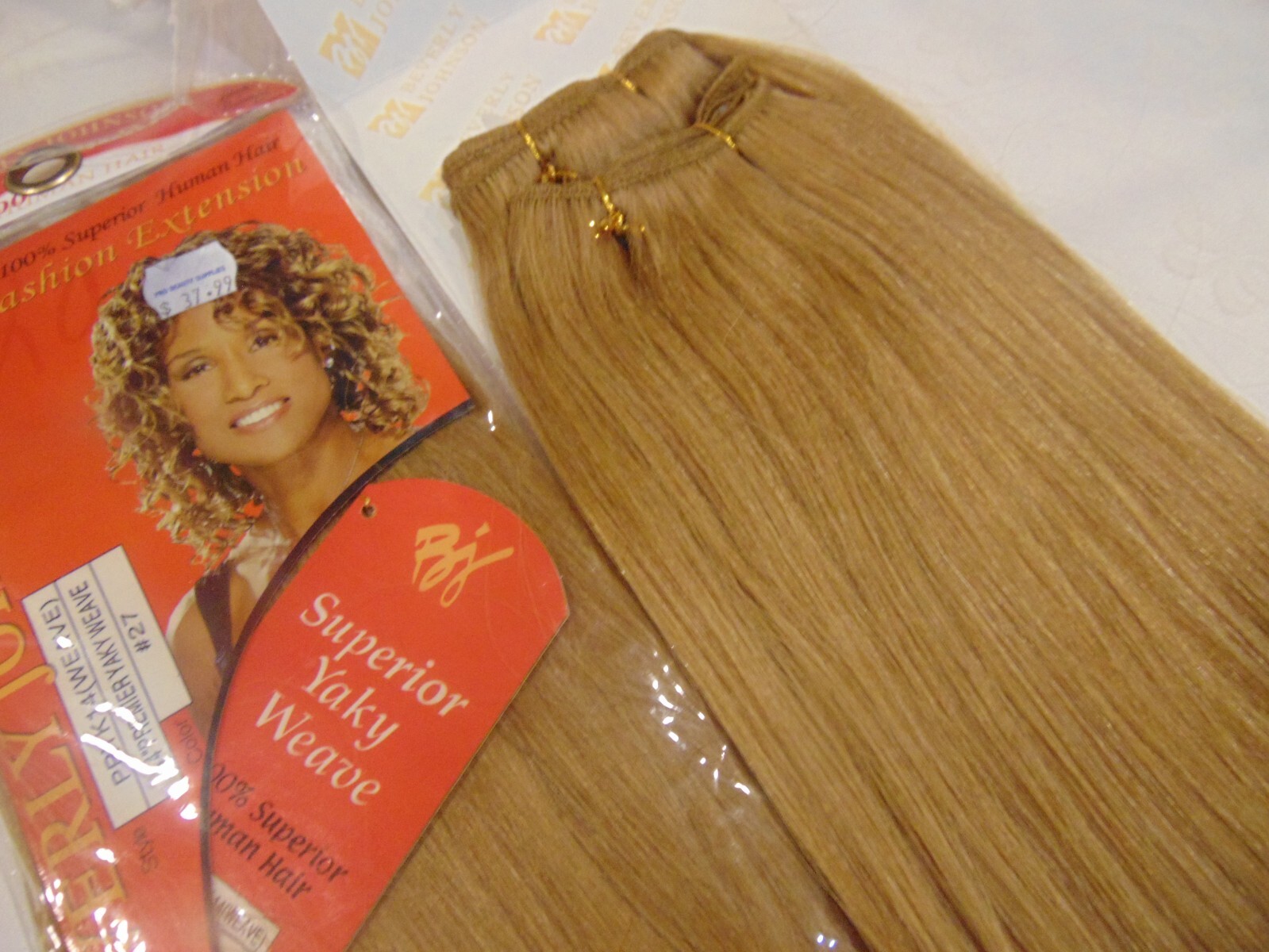 2 Pack Beverly Johnson 100% Human Hair Superior Yaki Weave PRYK-14 Color 27