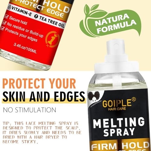 Lace Glue Kit Complete Set with Tint Mousse Melting Spray Wig Installation 21
