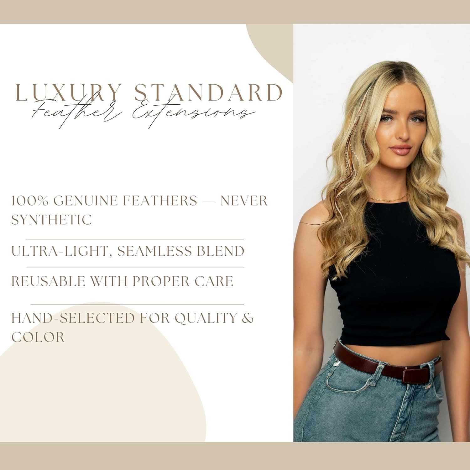 21 Color Hair Extensions – 9”–14” Long – DIY Rooster Kit with 20