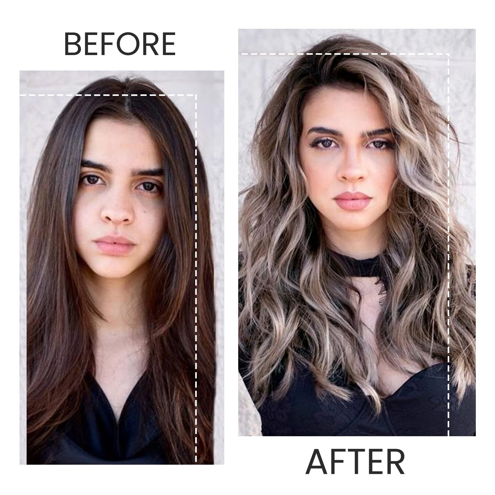 Clip in Hair Extensions Full Head 14 Inch 70g Natural Black Mix Blonde Highli…