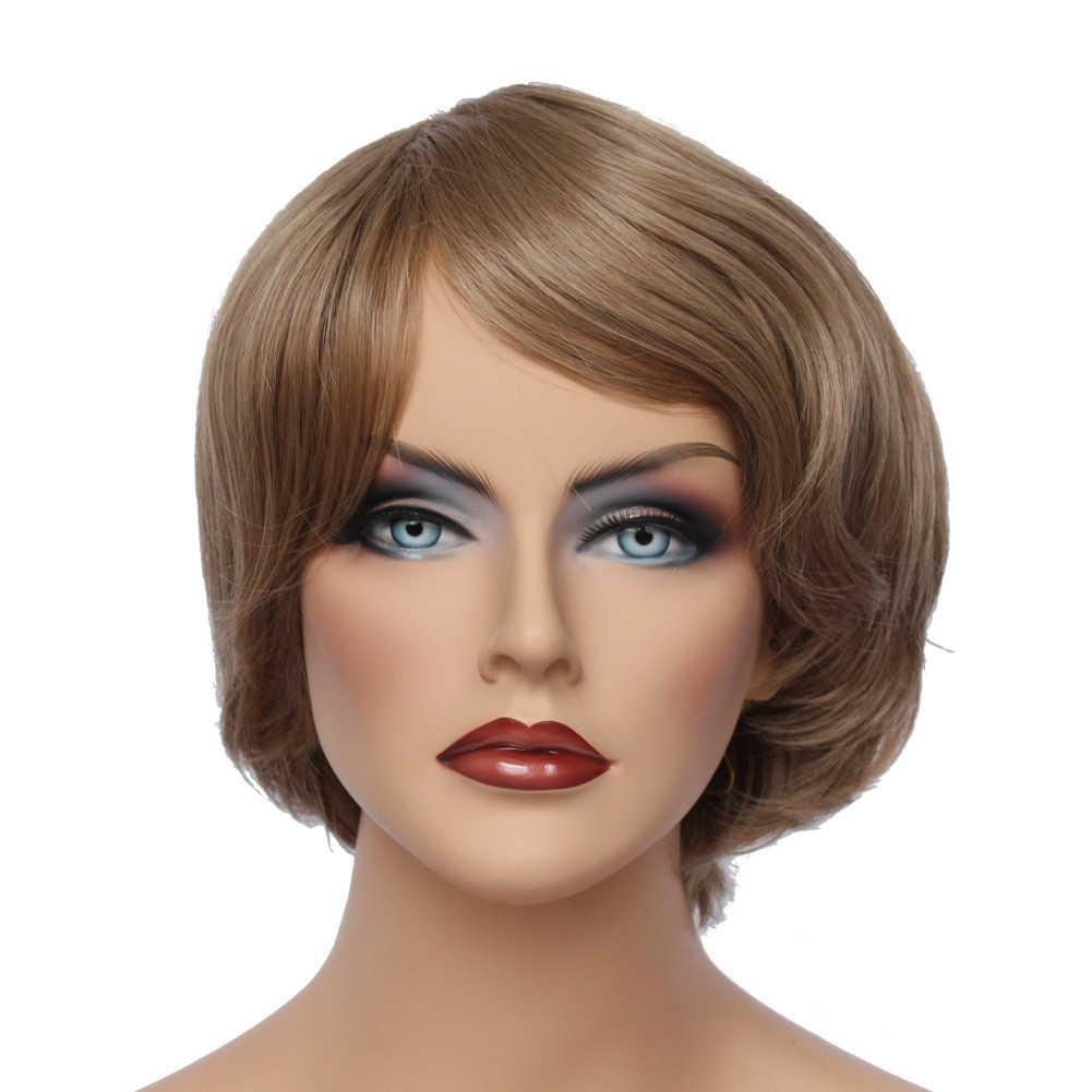 Classic Cap women Synthetic straight Light Golden Brown full wig HengFeng ZP19