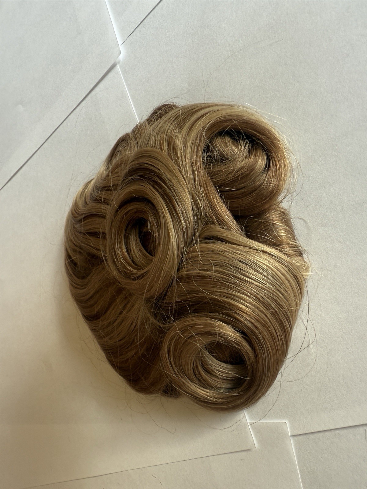 100% Human Hair Wiglet Hazelnut Brown Curly Womens Claw Clip Indian Extension