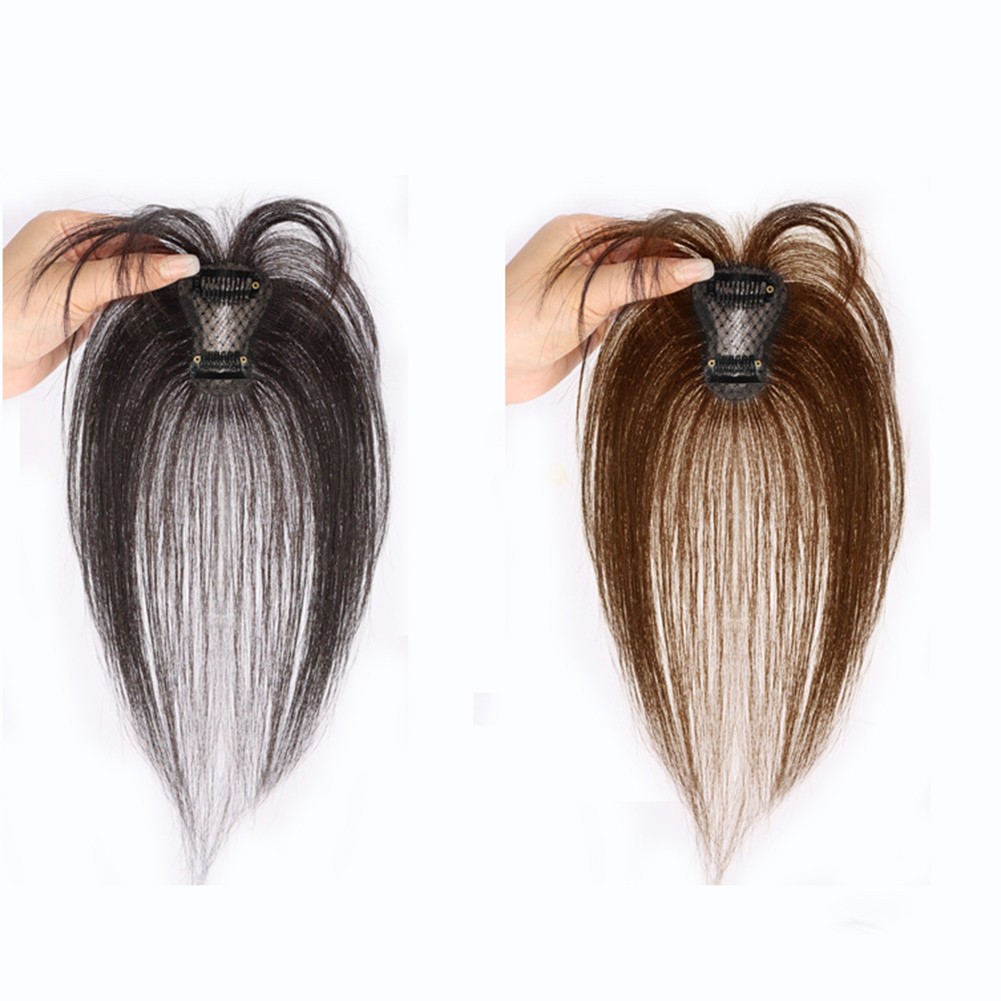 Clip In Human Hair Straight BangsToppers -For Women Thin Hair Top Replacement
