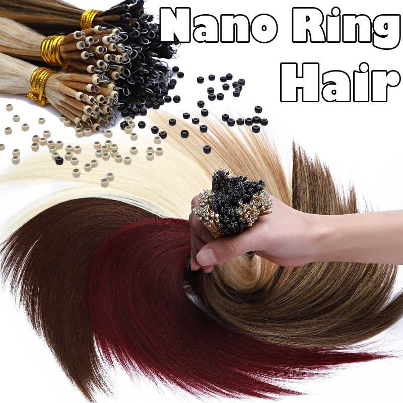 Blonde Nano Ring Remy Human Hair Extensions Pre-Bonded Fusion Keratin Thick 150S