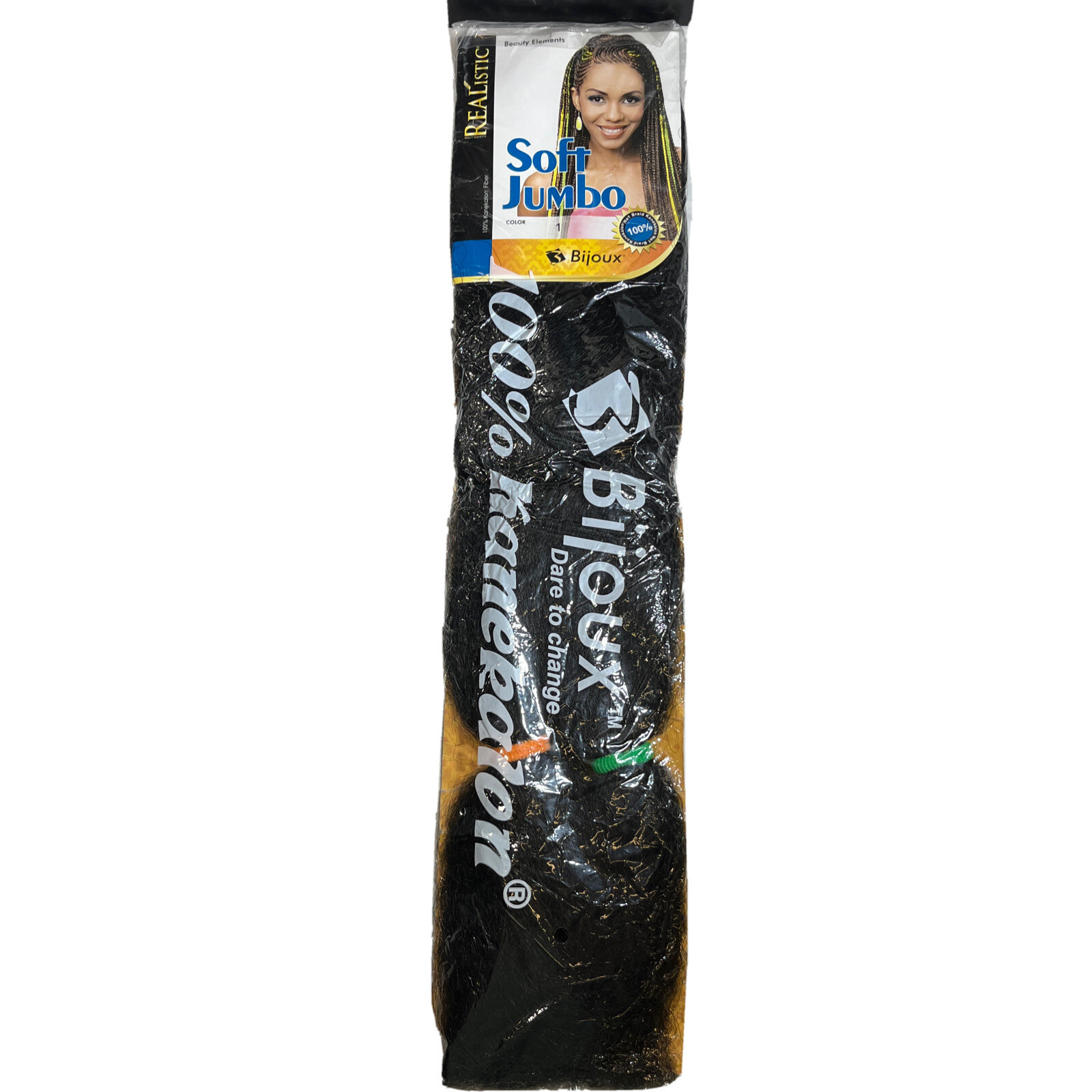 Bijoux 100% Kanekalon Soft Jumbo Braid Jet Black