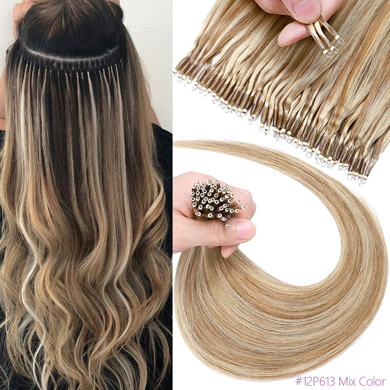 CLEARANCE Thick Micro Loop Beads Nano Ring Tip Remy Human Hair Extensions 150G