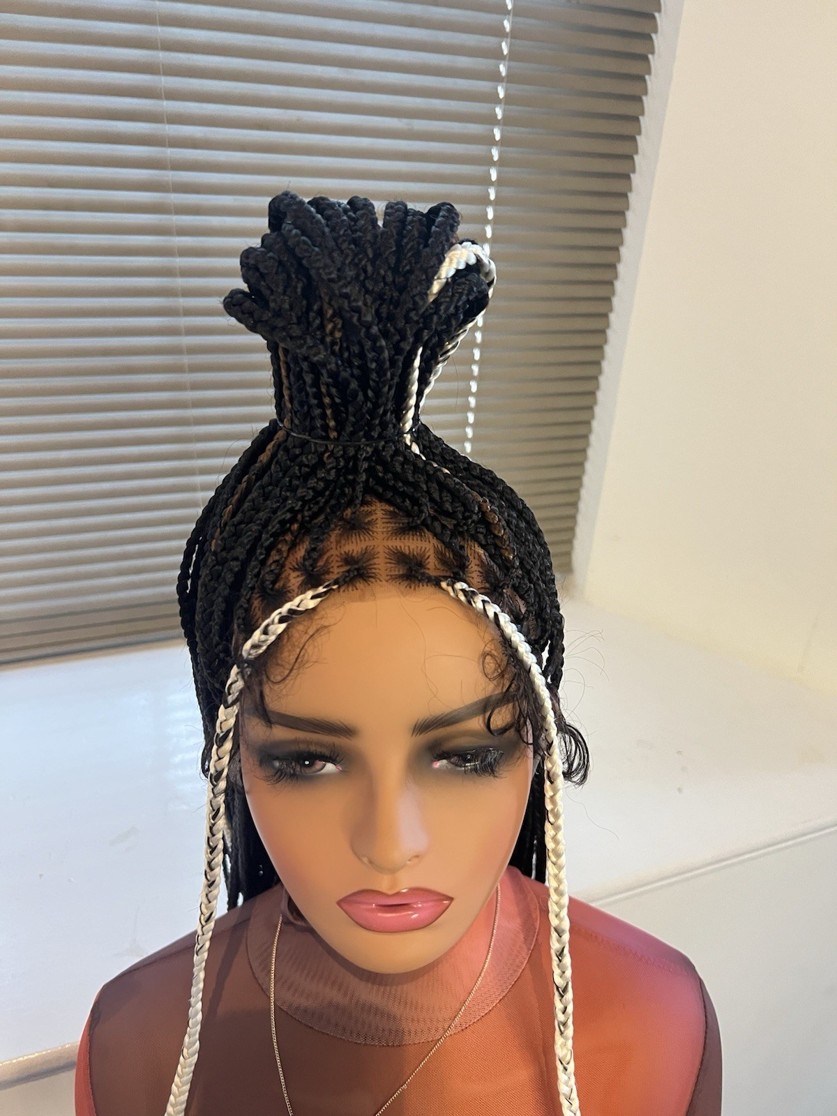 Multi Color Medium Box Braids, Ready To Be Shipped Next Day. (Free Shipping)