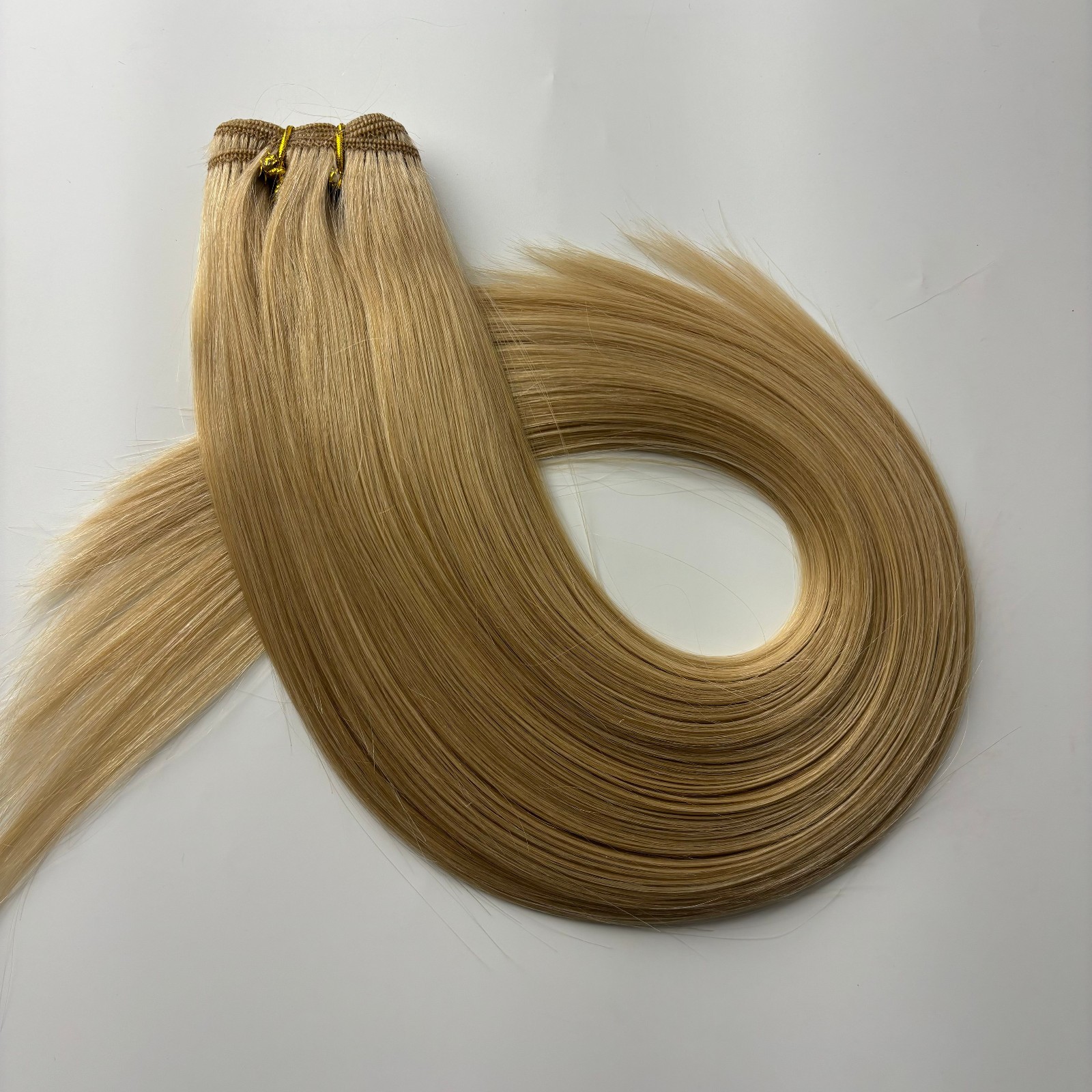 Sew in Weft Human Hair Extensions Premium Russian Remy Hair Weaves Fashion Color