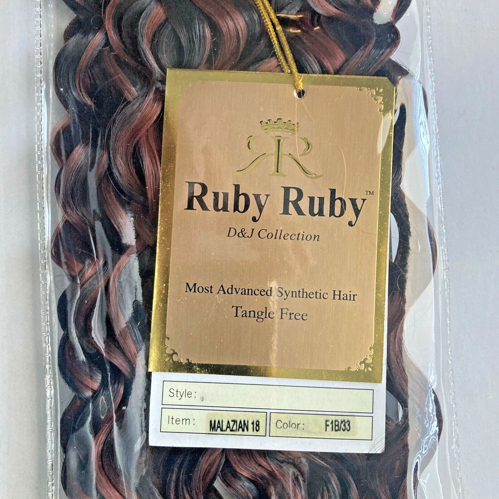 1 Pack Most Advanced Synthetic Wavy Hair Extensions Tangle Free 18″ Color:1B/33