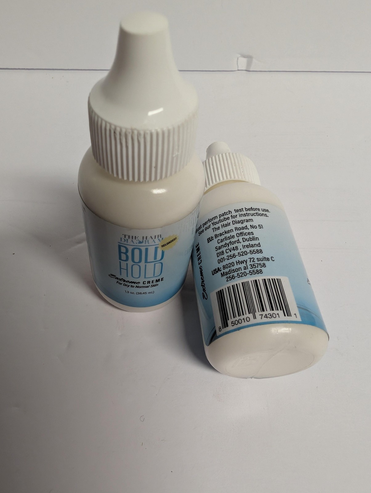 Bold Hold Extreme Creme Reloaded Strong Hold Glue for Lace Front Wig (1.3oz x 2)