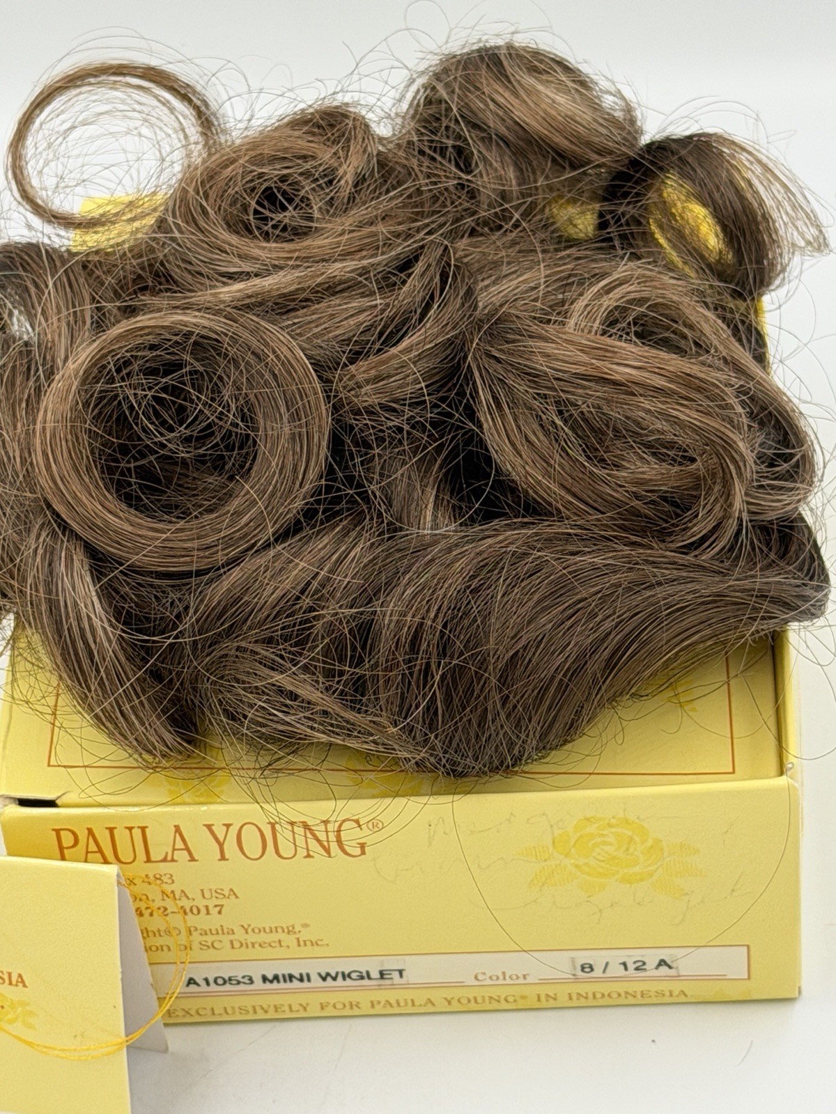 New Paula Young A 1039 Delite Color 8/12A Brown Mini Wiglet Glitz Baby Pageant