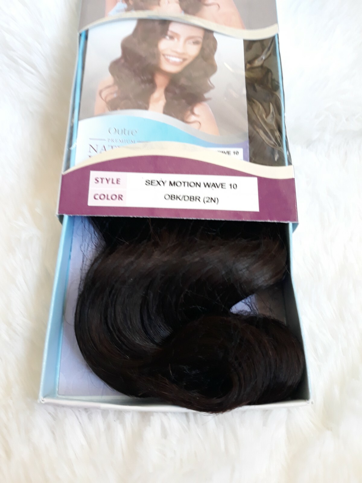 PREMIUM NATURAL INDIAN 100% HUMAN HAIR, OUTRE – SUMMER RAIN WAVE 10″ – DBR (4N)