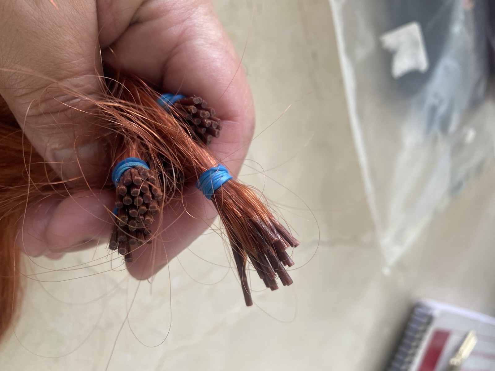 Human Hair 16” 129pcs 68 Gm