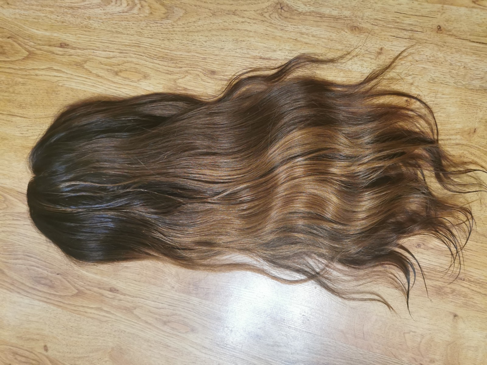 Quality European Full Lace Brown Human Hair wig 24″ New