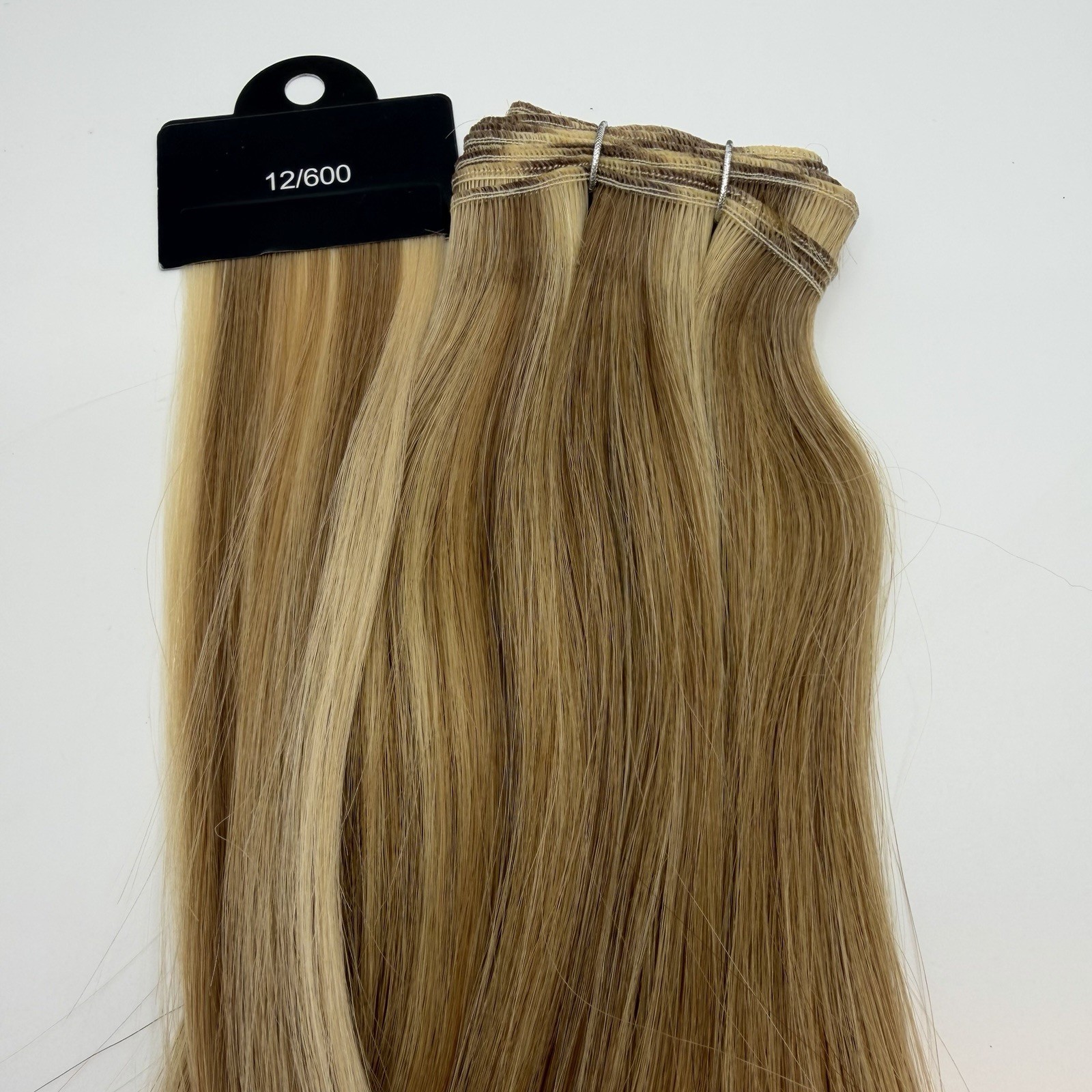 Donna Bella Hybrid Weft Extension Full Pack 18” #7N/9N Blonde Blend Remy NEW