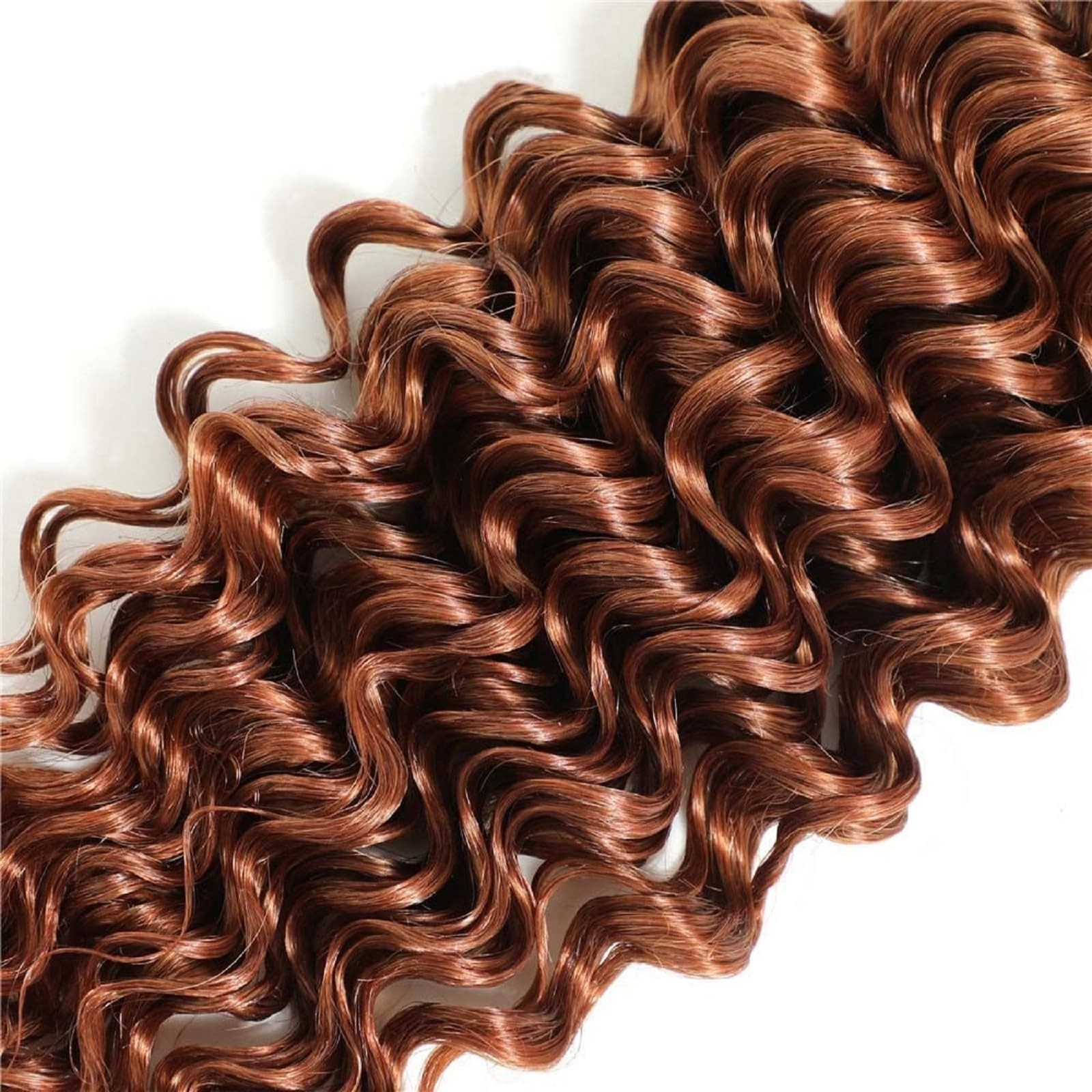 Peenoll 26 28 30 Inch Curly Water Wave Human Hair Bundles Omber Chocolate 30