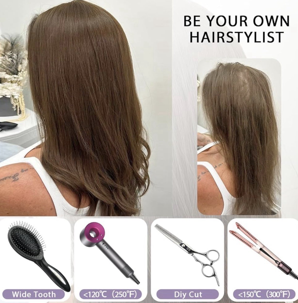 Topunique Human hair Topper 3×5 Inch Injected Silk Base 18 Inch Length