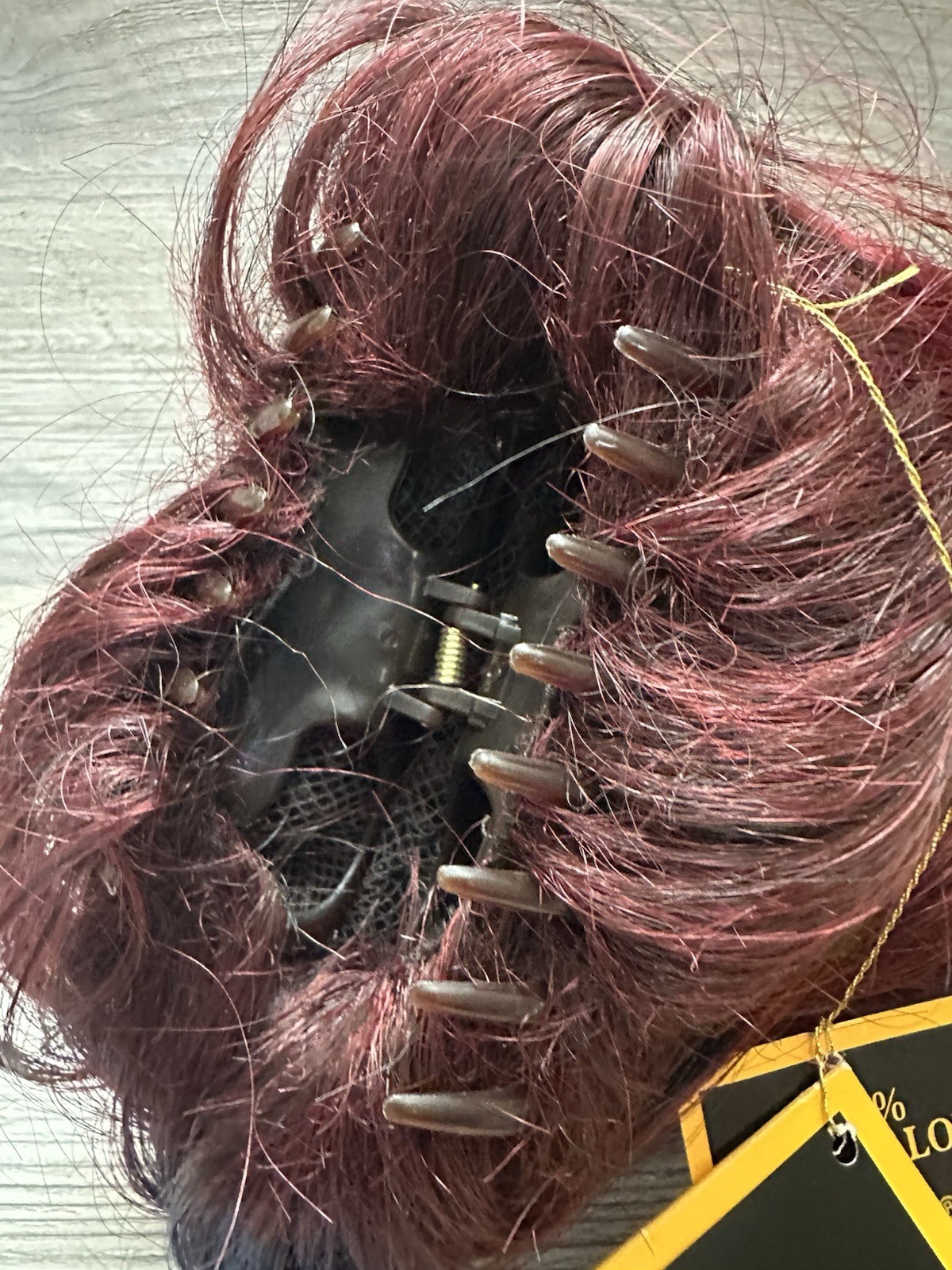 Hair Piece Wig By Magic Touch. 100% Kanekalon fiber Small Section C-560 Tin/Bur
