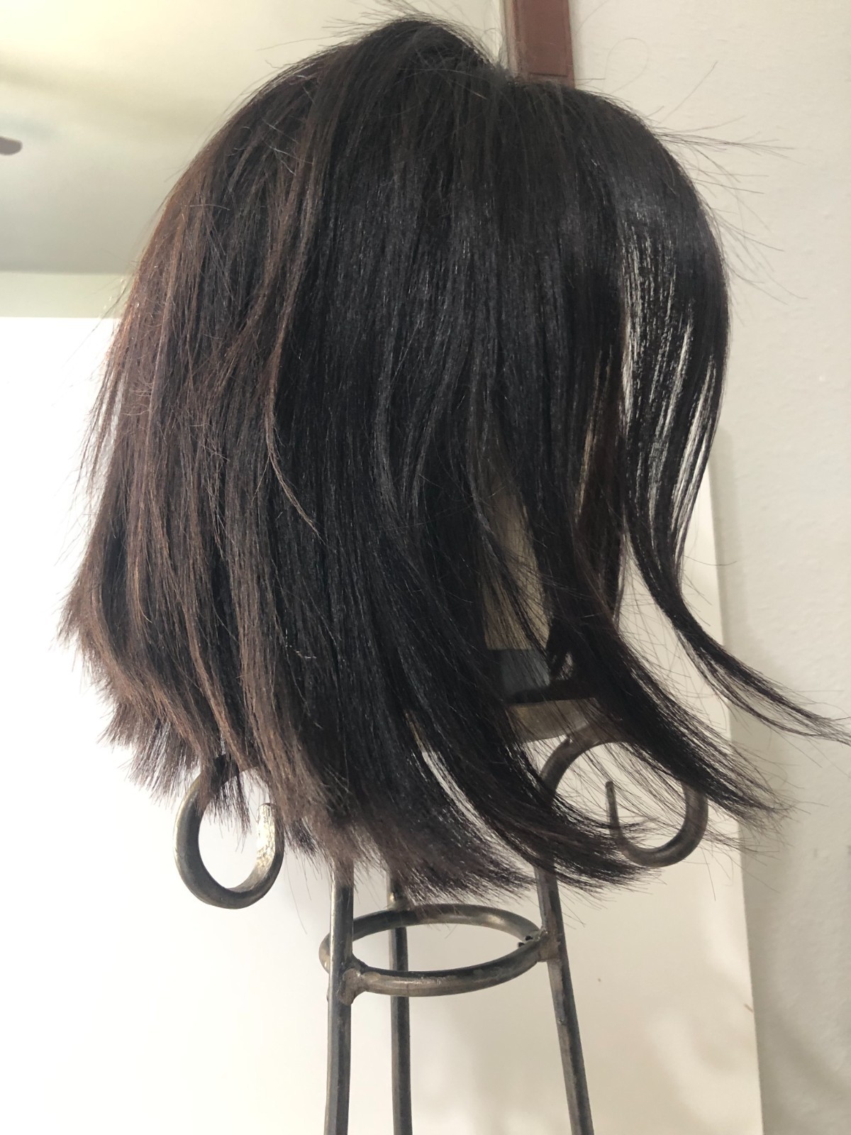 Luvme Hair HD Lace Wig Asymmetrical Bob 100% Human Hair Glueless C-Part 10-14 In