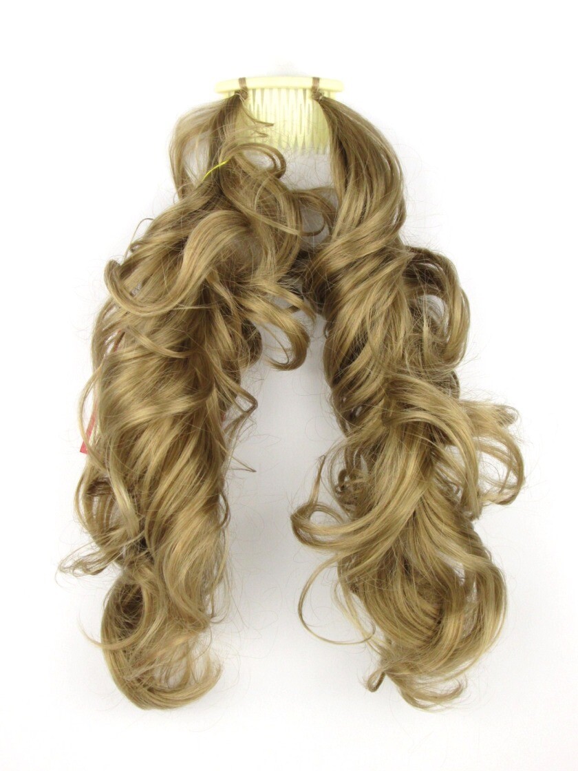 WAVY HAIR FOXTAIL HAIRPIECE W/ BENDABLE WIRES EXTENSIONS HAIRDO PONYTAIL BUN