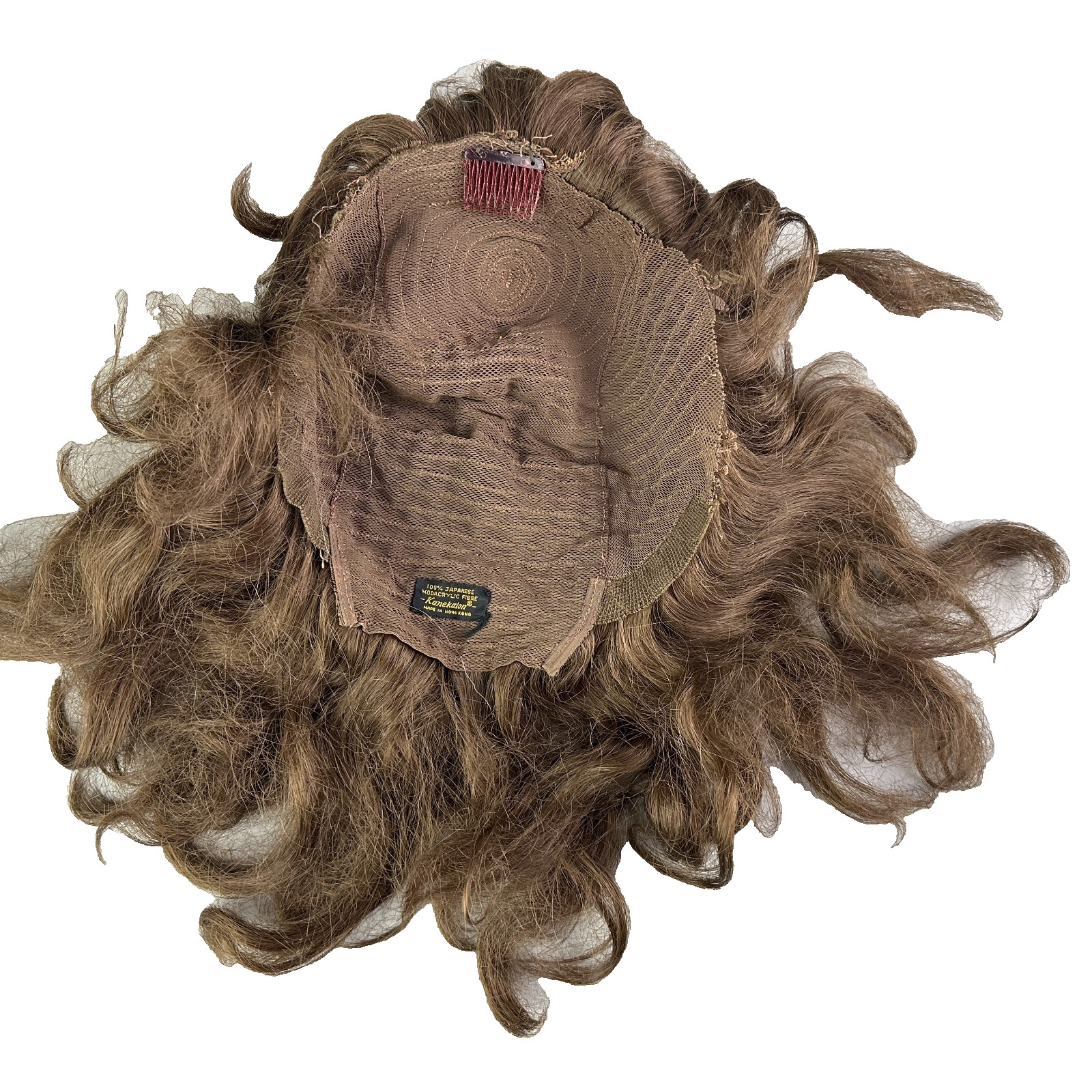 Kanekalon Wig Vintage Brunette 100% Modacrylic Fibre 1960s 1970s JAPAN Hong Kong