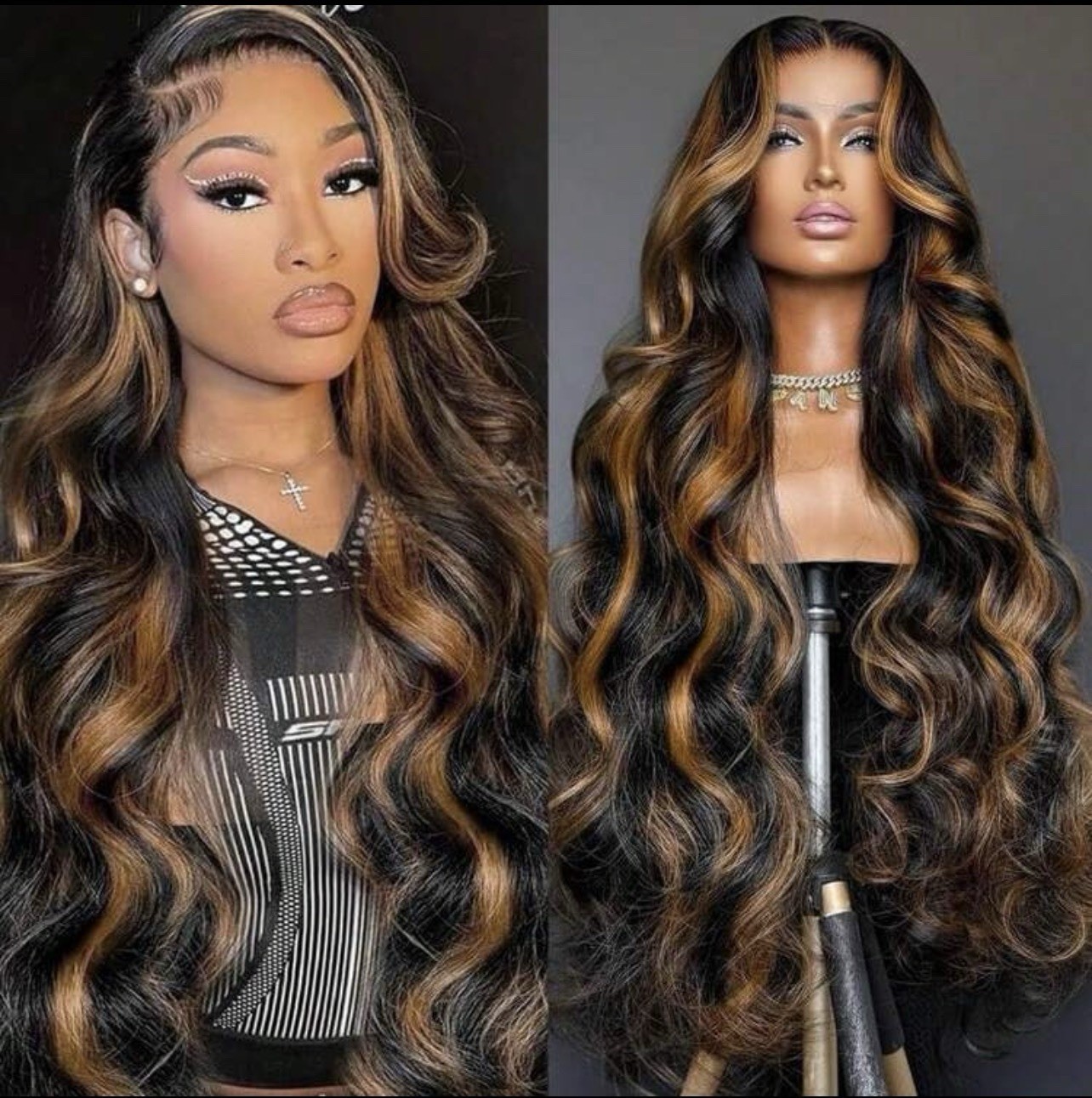 Ombre Lace Front Wigs Human Hair S1/30 / 200Density 13*6 / 18 inch