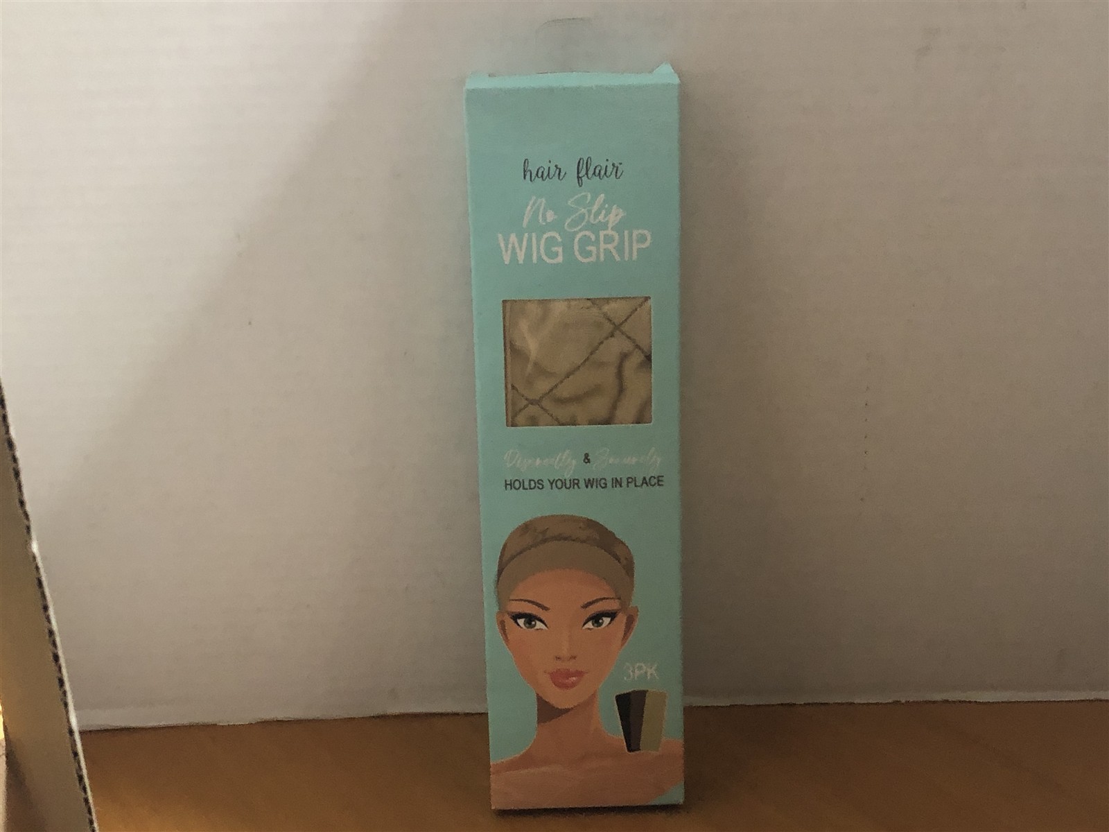 New Hair Flair No Slip Wig Grip Band Tru Beauty Set Pack of 3 Light Medium Dark