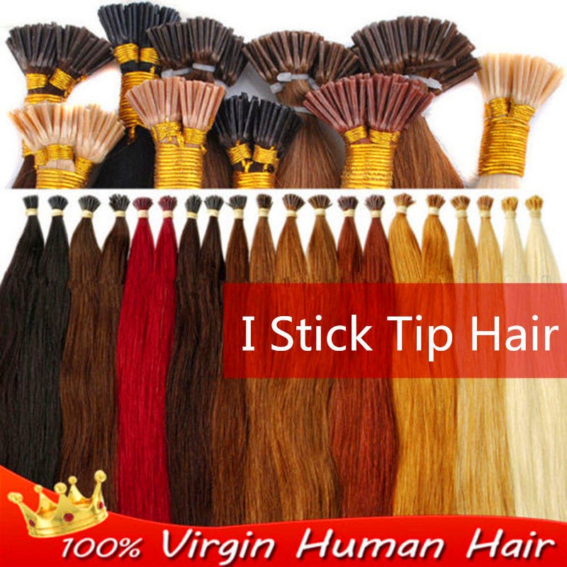 Keratin Fusion I/Stick Tip Remy Human Hair Extensions 16″18″20″22″24″26″28″ 50g