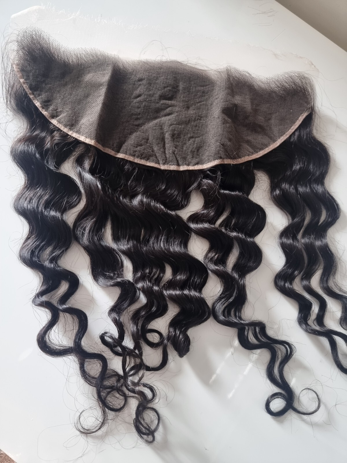 12A 18INCH 13X6 HD LACE FRONTAL BRAZILIAN VIRGIN HUMAN HAIR NATURAL WAVE 1B# 90g