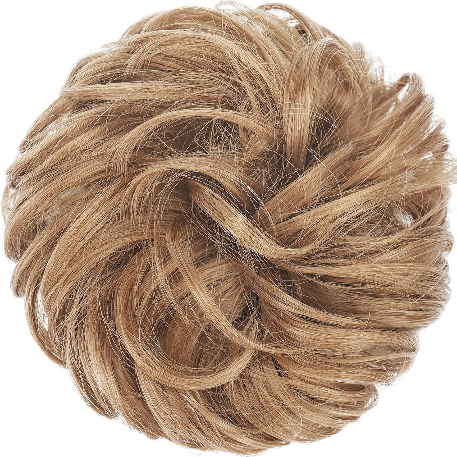 Messy Bun Hair Piece Strawberry Blonde 27 30 mix elastic wavy scrunchie chignon