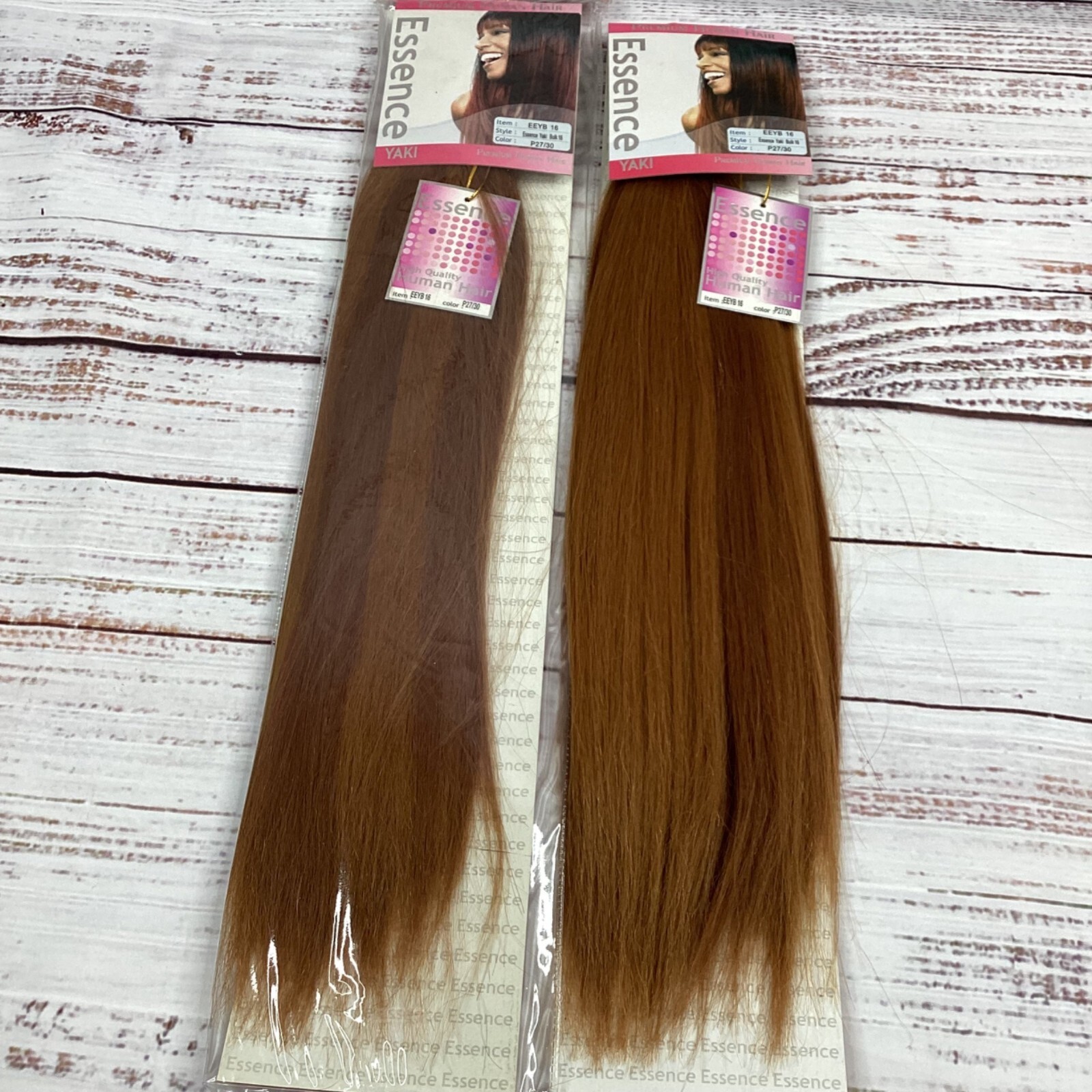 2 Packs 16” Essence #27/30 Blonde Brown Yaki Bulk Micro Braiding Blend Hair