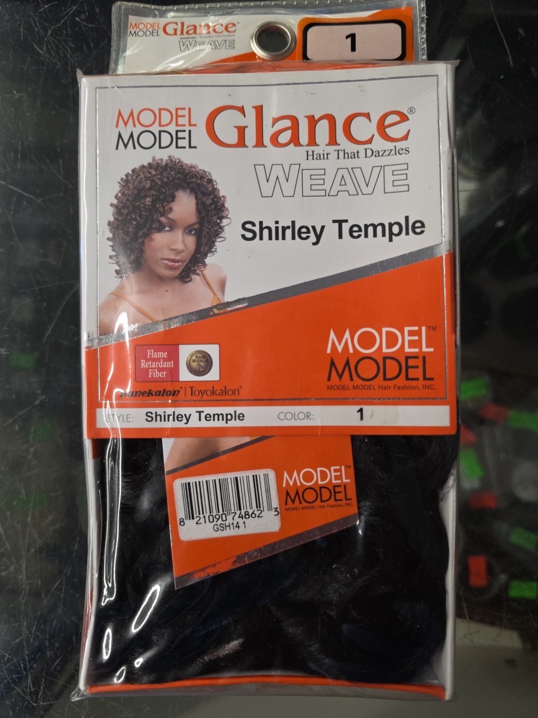Model Glance Weave Shirley Temple Color 1 Hair That Dazzles Flame Retardant- NEW